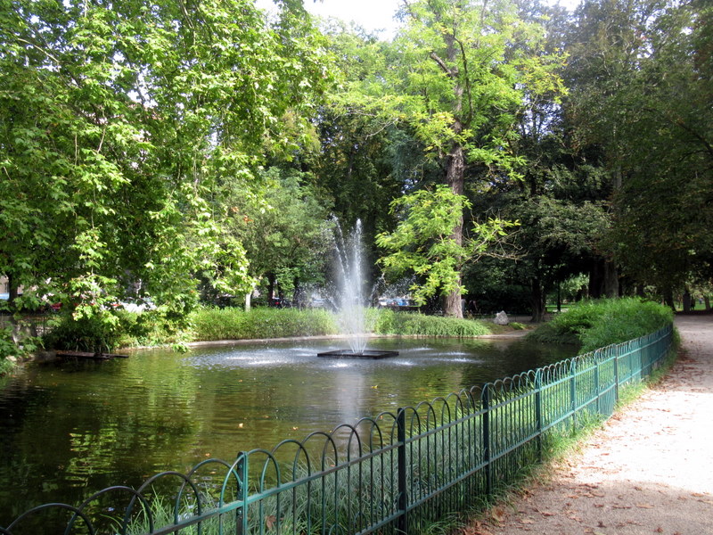 Vichy, Parc de l'Allier, jets d'eau