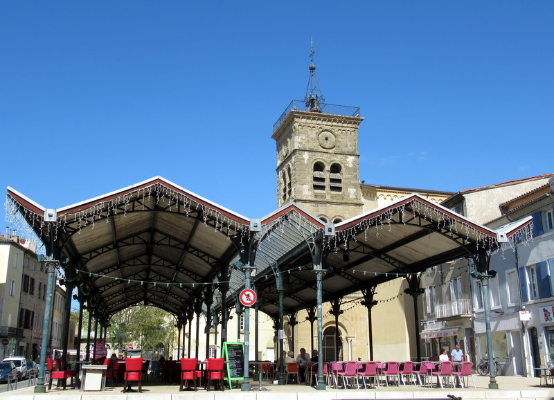 Valence, Les Halles, et l'église Saint-Jean